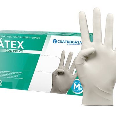 Guantes Latex con y sin Polvo (100u)