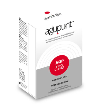 Agujas Acupuntura tipo china con mango de plata - 100 unds -  Con y sin TUBO - Varios tamaÃ±os