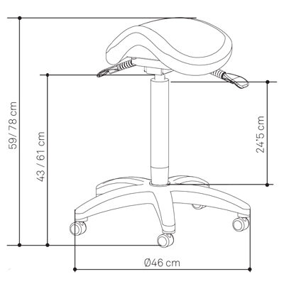 Alternative view of Taburete PRIM Silla Montar