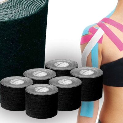 PRIMTAPE 5CMX5M. NEGRO - Pack de 6